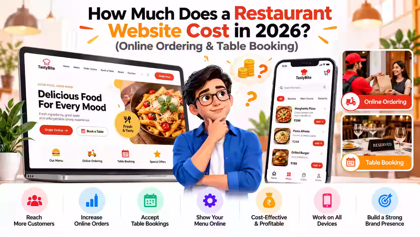 How Much Does a Restaurant Website Cost in 2026? (Online Ordering & Table Booking)
