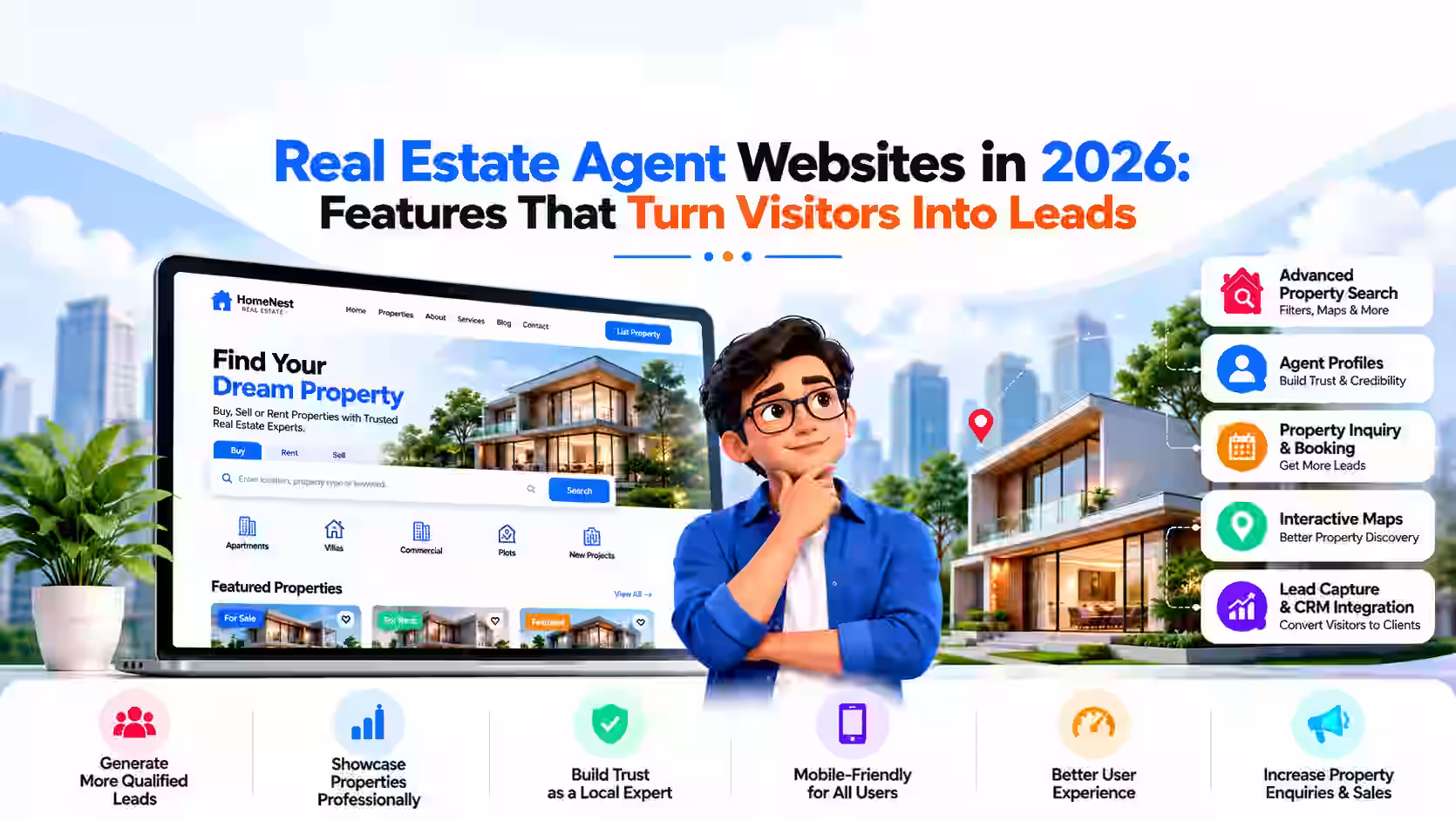 Real Estate Agent Websites in 2026: Features That Turn Visitors Into Leads